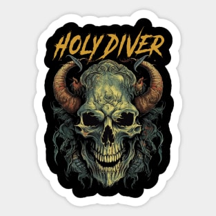 HOLY DIVER BAND Sticker